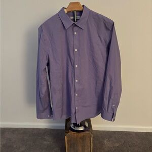 Calvin Klein Purple Casual Button Down Shirt